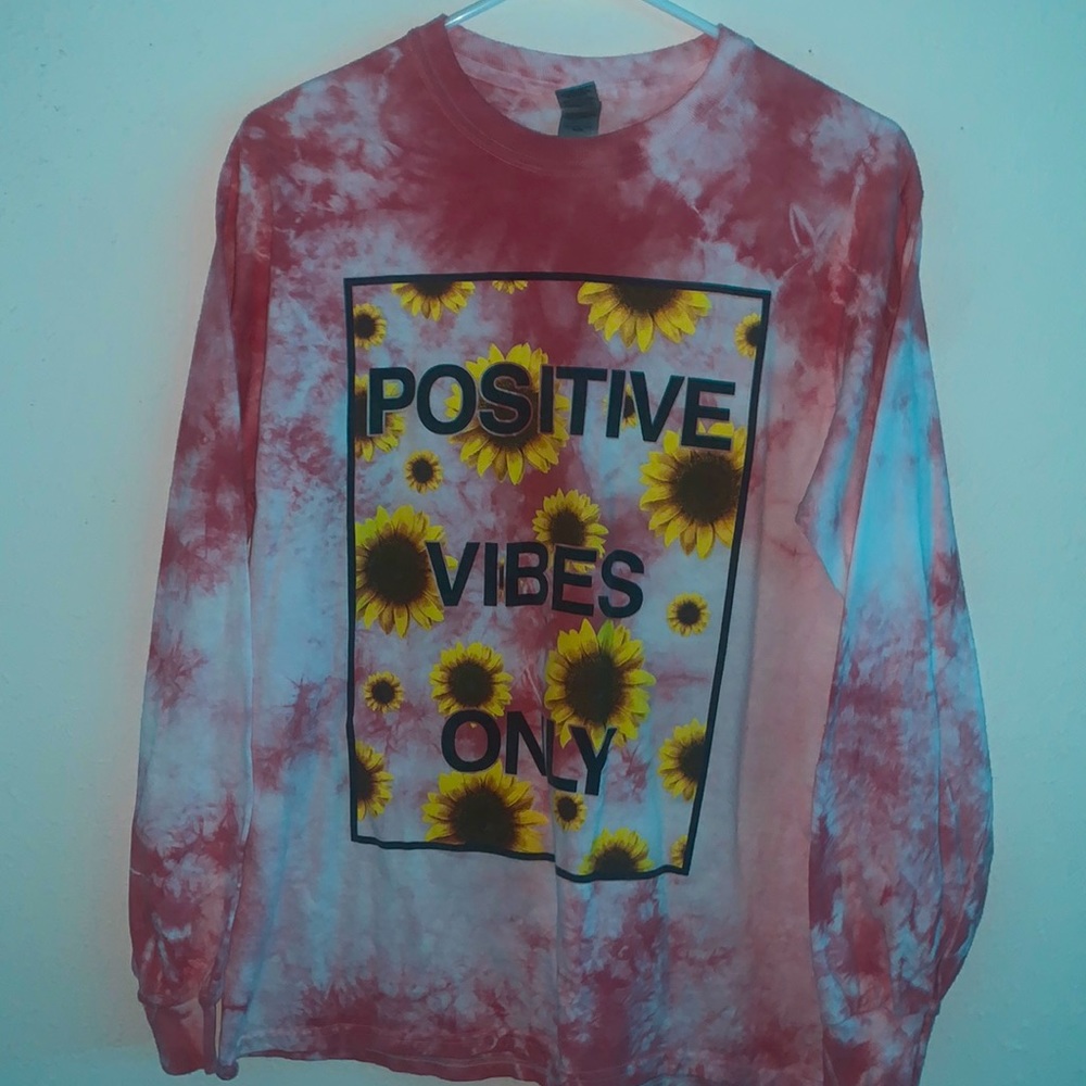 “Positive Vibes Only” long sleeve shirt